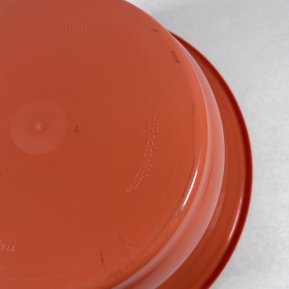 Packerware Large Mixing Bowl Pastel Orange 12” Diameter #H1541WL1 Vintage USA - Picture 5 of 9